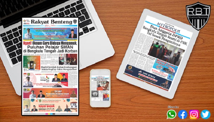 Koran Rakyat Benteng Edisi, Sabtu 02 September 2023